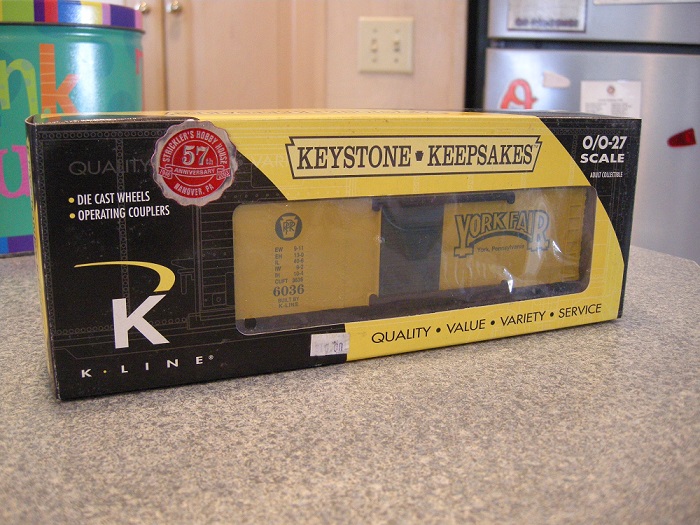 K-line PRR York Fair boxcar