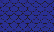 Blue and Black 'Fish-Scale' pattern. Choose a scale from the list below.