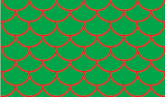 Green and Red 'Fish-Scale' pattern. Choose a scale from the list below.