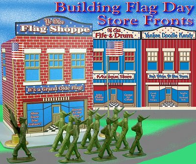Building Flag Day Storefronts