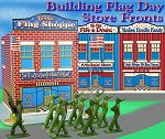 New for 2010! Click to see tinplate-inspired store fronts with patriotic themes
