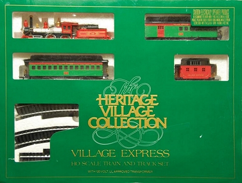 dept 56 village express ho scale train and track set by bachmann Car 