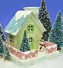  maybee enough for your very own Christmas village BUILDING GLITTER HOUSES FOR YOUR TREE OR FOR A CHRISTMAS DISPLAY!