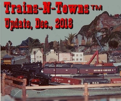 The official e-newsletter of Big Indoor Trains<sup><small>TM</small></sup> and Big Christmas Trains<sup><small>TM</small></sup>.  This is my S Gauge railroad, about 1968, negatives just discovered.  Click for bigger photo.