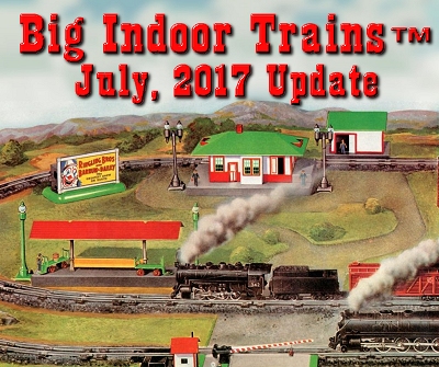 The official e-newsletter of Big Indoor Trains<sup><small>TM</small></sup> and Big Christmas Trains<sup><small>TM</small></sup>.  This is an excerpt from Gilbert's 1946 American Flyer catalog.  Click on the photo to see the original photo and much more on the Eli Whitney Museum web pages.